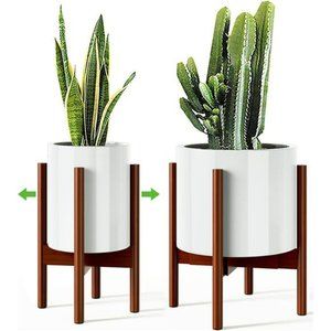Adjustable Plant Stand (8 to 12" ), Bamboo  Plant Stand (15 " in Height)